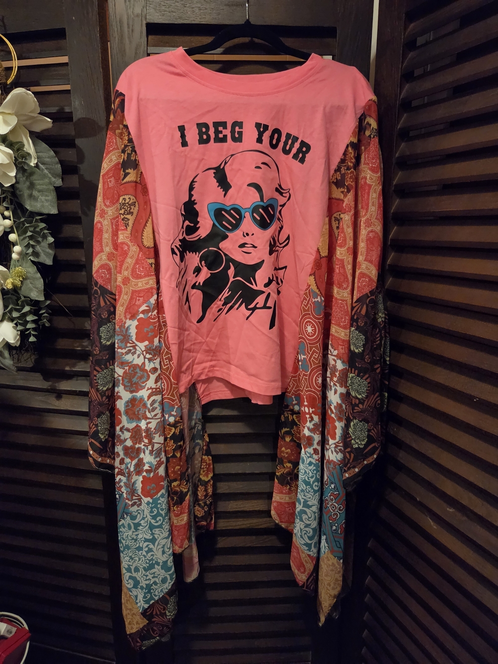 Dolly Parton Graphic Tee with Kimono Sleeves